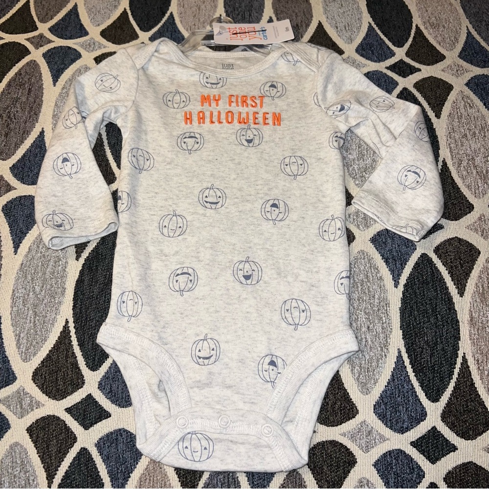 🎃 My First Halloween Carter’s Baby Boys Girls Size 12 months New NWT Bodysuit